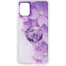 Musal Galaxy A71 Kılıf Pop Soket Renkli Vale Silikon
