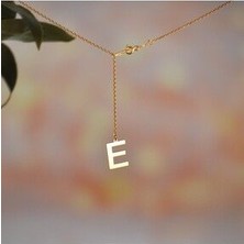 Gümüş Harf Kolye 925 Ayar