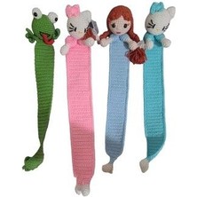 Sevimli Okuma Arkadaşı %100 El Yapımı Hediyelik Amigurumi Kitap Ayracı 30CM