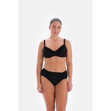 Siyah 3237BK Balenli Toparlayıcı Bikini Tk