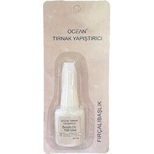 Ocean Takma Tırnak Yapıştırıcı Fırçalı Başlıklı Hızlı Kuruma Güçlü Yapıştırma Kolay Kullanım Net 10 gr