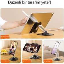 Leca Dönen Cep Telefonu Tutucusu Ayarlanabilir Kaldırma Tablet Tutucusu Canlı Yayın Cep Telefonu Tutucusu (Yurt Dışından)