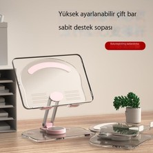 Leca Akrilik Tablet Standı Masaüstü Katlanır Dönebilen Cep Telefonu Desteği Standı Tembel Canlı Yayın Cep Telefonu Standı (Yurt Dışından)