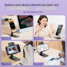 Leca Alüminyum Alaşımlı Cep Telefonu Tutucusu Dönen Masaüstü Tablet Tutucusu (Yurt Dışından)