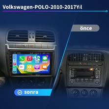 Victor Volkswagen Polo 2010-2017  Android Kablosuz Carplay Navigasyon Multimedya 9 Inch Ekran 4 Gb Ram +64Gb Rom Çerçeveli ve arka görüş kameralı