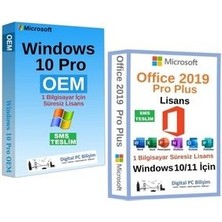 Office 2019 Pro Plus Lisans Süresiz Windows 10 Pro Oem Lisans Süresiz - Sms Hemen Teslim