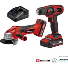 Einhell TC-TK 18 Li Kit (CD+AG) (1x1,5 Ah + 1x3,0 Ah), Akülü Alet Seti