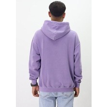Eskitme Desenli Unisex Hoodie Sweatshirt