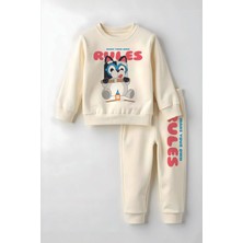 Myada Premium Sevimli Köpek Baskılı Alt Üst Çocuk Takım