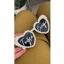 Bircicek Misalii Incili Gözlük, Isimli Gözlük , Gelin Gözlüğü , Trend Gözlük, Bride Party