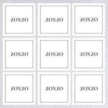 Tekno Trust Dokuzlu 20X20 Çerçeve ( Postersiz ) - BOS1028