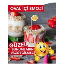 Home 15 Cm, 50 Adet - Lezzetli Sunumlara Özel Oval Içi Emoji Bayrak Kürdan