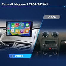 Renault Megane 2 (2004-2014 Yıl)2Gb Ram 32Gb Rom Hafıza Android Sürüm 13 Multimedya Kablosuz Carplay Navigasyon 9 Inç Erkran Çerçeveli ve arka görüş kameralı