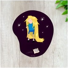 Bilek Destekli Mousepad Adventure Time Finn Ergonomik Kaymaz Taban Ev, Ofis, Oyun