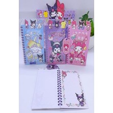 Sanrio Kuromi Sticker Not Defteri 1 Adet