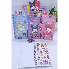 Sanrio Kuromi Sticker Not Defteri 1 Adet