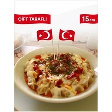 Home 15 Cm, 50 Adet - Türk Bayrağı Bayrak Kürdan