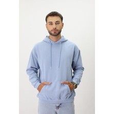 Eskitme Desenli Unisex Hoodie Sweatshirt