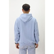 Eskitme Desenli Unisex Hoodie Sweatshirt