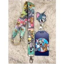 Tom ve Jery Boyun Askısı Tom Yoyo ve Kartlık Set