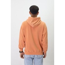 Eskitme Desenli Unisex Hoodie Sweatshirt