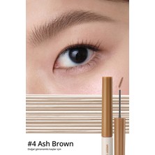 Özel Fırça Tasarımlı, Yoğun Pigmentli Kaş Maskarası PERIPERA Speedy Skinny Browcara 04 Ash Brown