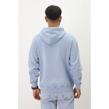 Eskitme Desenli Unisex Hoodie Sweatshirt