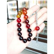 17 Li Süzme Renk Ateş Sıkma Kehribar Tesbih