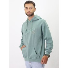 Eskitme Desenli Unisex Hoodie Sweatshirt