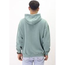 Eskitme Desenli Unisex Hoodie Sweatshirt