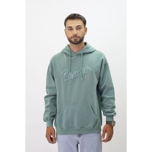 Eskitme Desenli Unisex Hoodie Sweatshirt