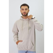 Eskitme Desenli Unisex Hoodie Sweatshirt