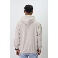 Eskitme Desenli Unisex Hoodie Sweatshirt