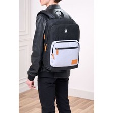U.S. Polo Assn. Unisex 24367-24371-24365 Okul Çantası Sırt Çantası Suya Dayanıklı Siyah