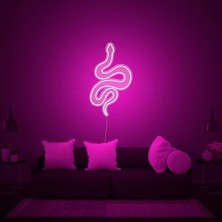 Disa Neon LED Duvar Dekoratif Aydınlatma -Yılan, 30X50CM-