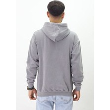 Eskitme Desenli Unisex Hoodie Sweatshirt