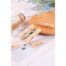 Çamaşır Asmak Için Ahşap Mandal Çamaşırlar Için Organik Tahta Mandal 144 Adet