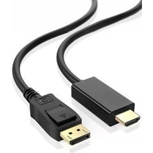 After Times Displayport To HDMI Kablo, Display Port Dp To HDMI Çevirici Dönüştürücü, 1.8 Metre