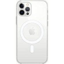 Royaleks Iphone 12 Pro Kılıf Kamera Lens Korumalı Magsafe Destekli Şeffaf Darbe Emici Sert Kapak