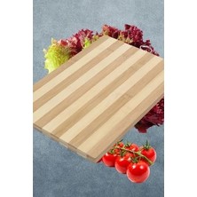 Orta Boy Bambu Kesim Tahtası 22 x 32  cm, Ahşap Kesim Panosu, Salata ve Et Kesme Tahtası