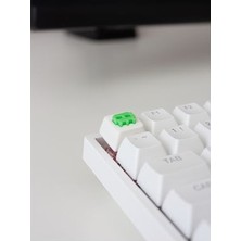 Buffed  Piksel Alien Mekanik Klavye Tuşu Artisan Keycap Gamer Aksesuar Buffed