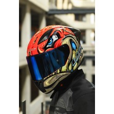 Rapıd 2 Race Spox Kırmızı-Gri Kask