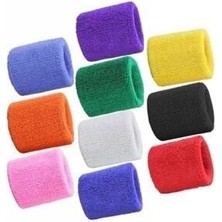 By Leon 1982 10 Adet Spor Havlu El Bilekliği Fitness Futbol Basketbol Tenis Için Bileklik 10 Renk