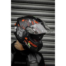 Stream 2 Angry Monkey Mat Siyah-Kırmızı Kask