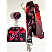 Deadpool Boyun Askısı Yoyo ve Yan Kartlık Set