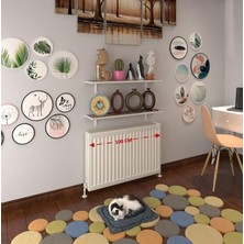 Kenzlife petek üstü raf dresuar golden boy crd 100*24 ikili kitaplık duvar rafı 100 cm uzunluk