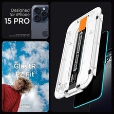 Sarı Garage Apple iPhone 15 Pro Uyumlu Hayalet Kolay Kurulum Aparatlı Otomatik Hizalamalı Kırılmaz Ekran Koruyucu