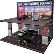 2 Katlı Mağaza Diorama 1 64 Hot Wheels Uyumlu