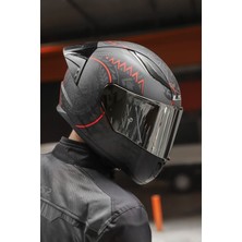 Rapid 2 Race Takaroa Mat Si?yah-Kirmizi Kask