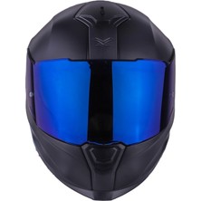SX.100R Fullblack Mat Siyah Kask